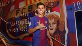 Coutinho, el día de su presentación como jugador del Barça / FCB