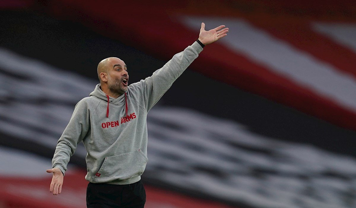 Pep Guardiola con el Manchester City EFE