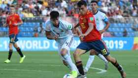 Pedri en el debut del Mundial sub-17 frente a Argentina / EFE