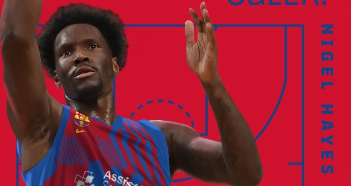 Imagen de bienvenida del Barça a Nigel Hayes / FCB