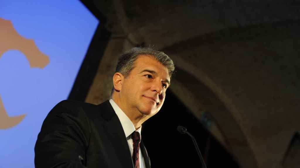 Joan Laporta, en un acto de su candidatura | Estimem el Barça