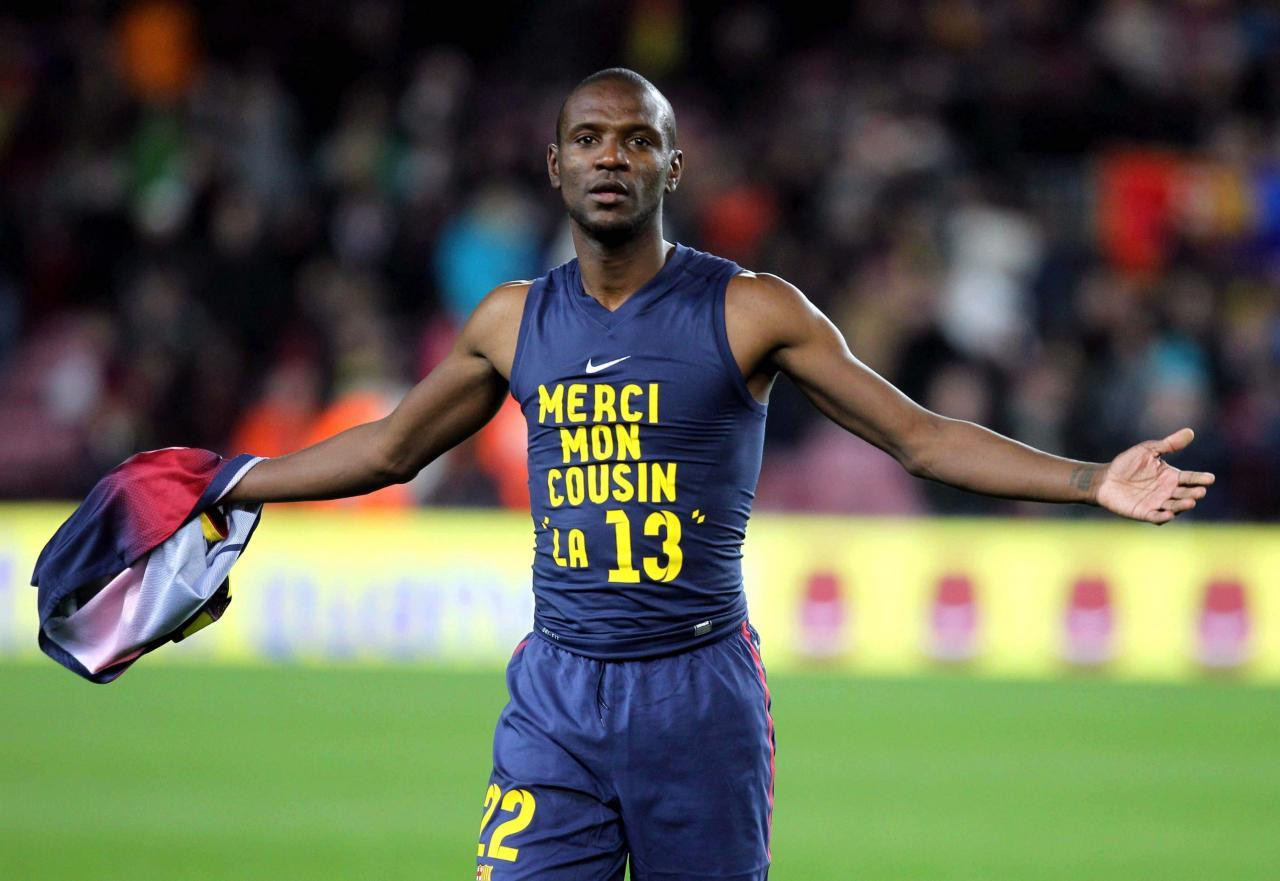 Eric Abidal en un partido del Barça / EFE