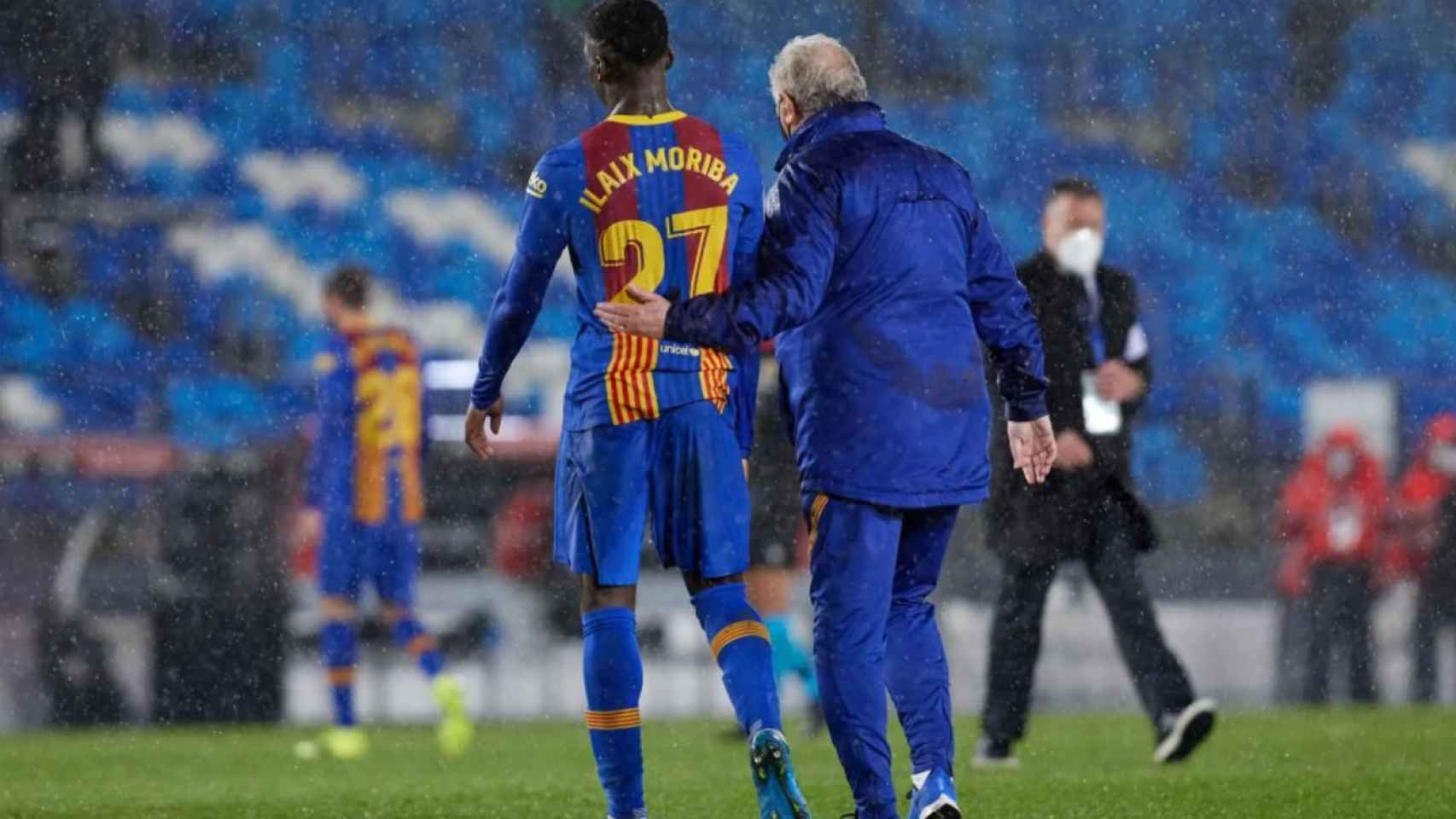 Ilaix Moriba tras el Clásico contra el Madrid la temporada pasada / FC Barcelona