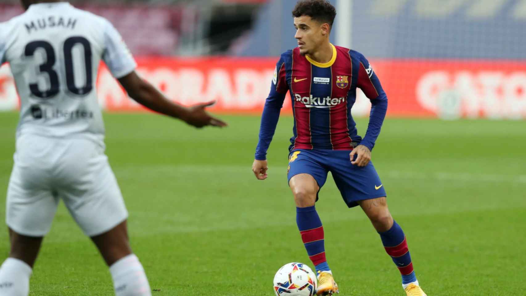 Coutinho durante el partido del Barça contra el Valencia / FC Barcelona