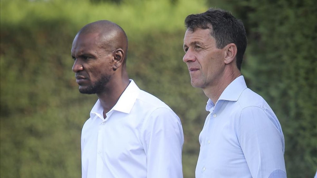 Eric Abidal y Ramon Planes, responsables de fichajes del Barça / ARCHIVO