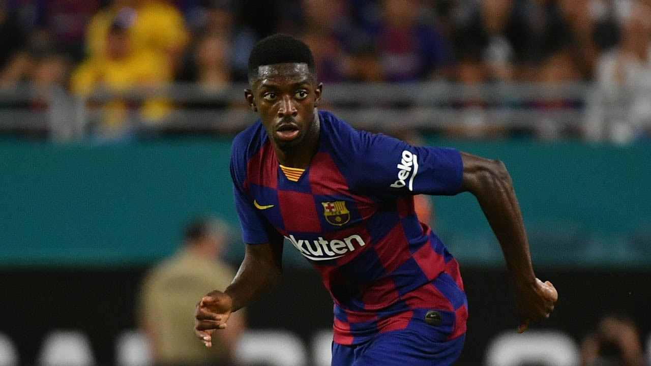 Ousmane Dembelé en un partido del Barça / EFE