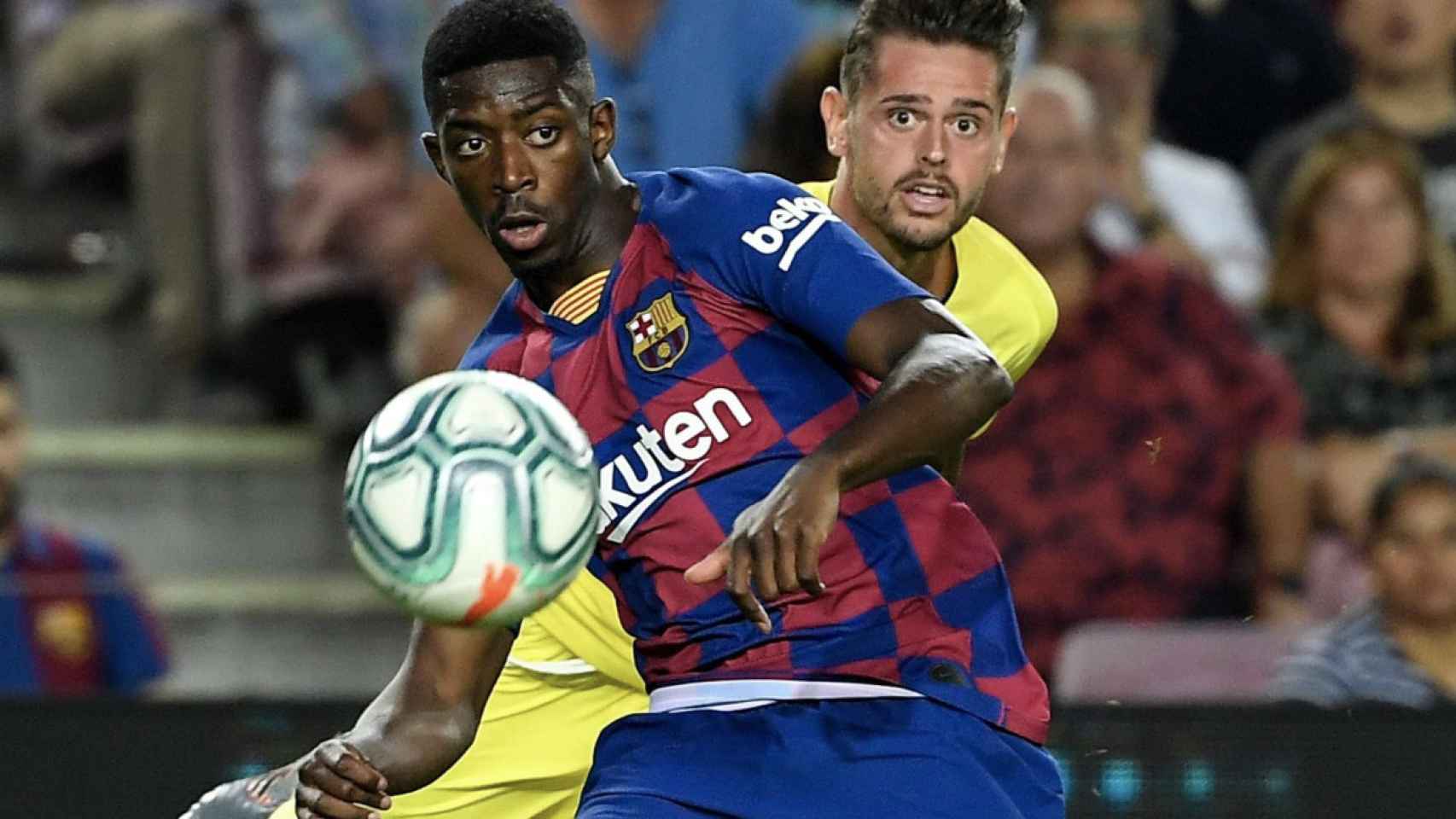 Una foto de Ousmane Dembelé durante el Barça - Villarreal / Twitter