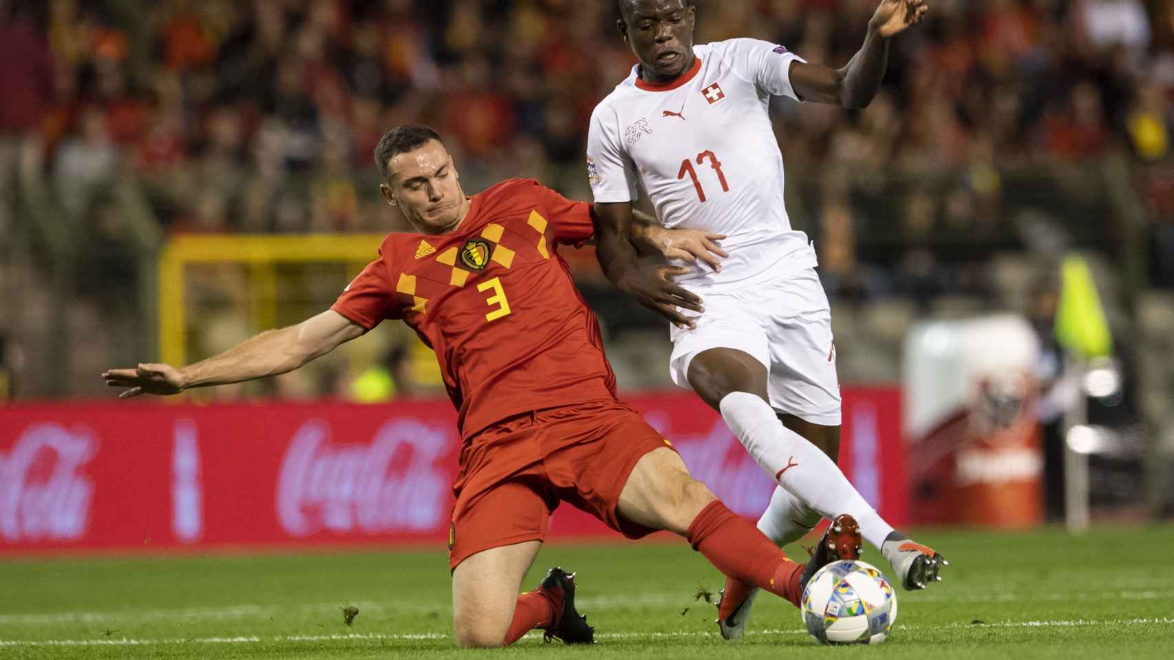 Una foto de Thomas Vermaelen, central del Barça, durante un partido con Bélgica / EFE