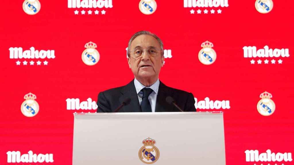 Florentino Pérez, en el acto de Mahou y el Real Madrid | EFE