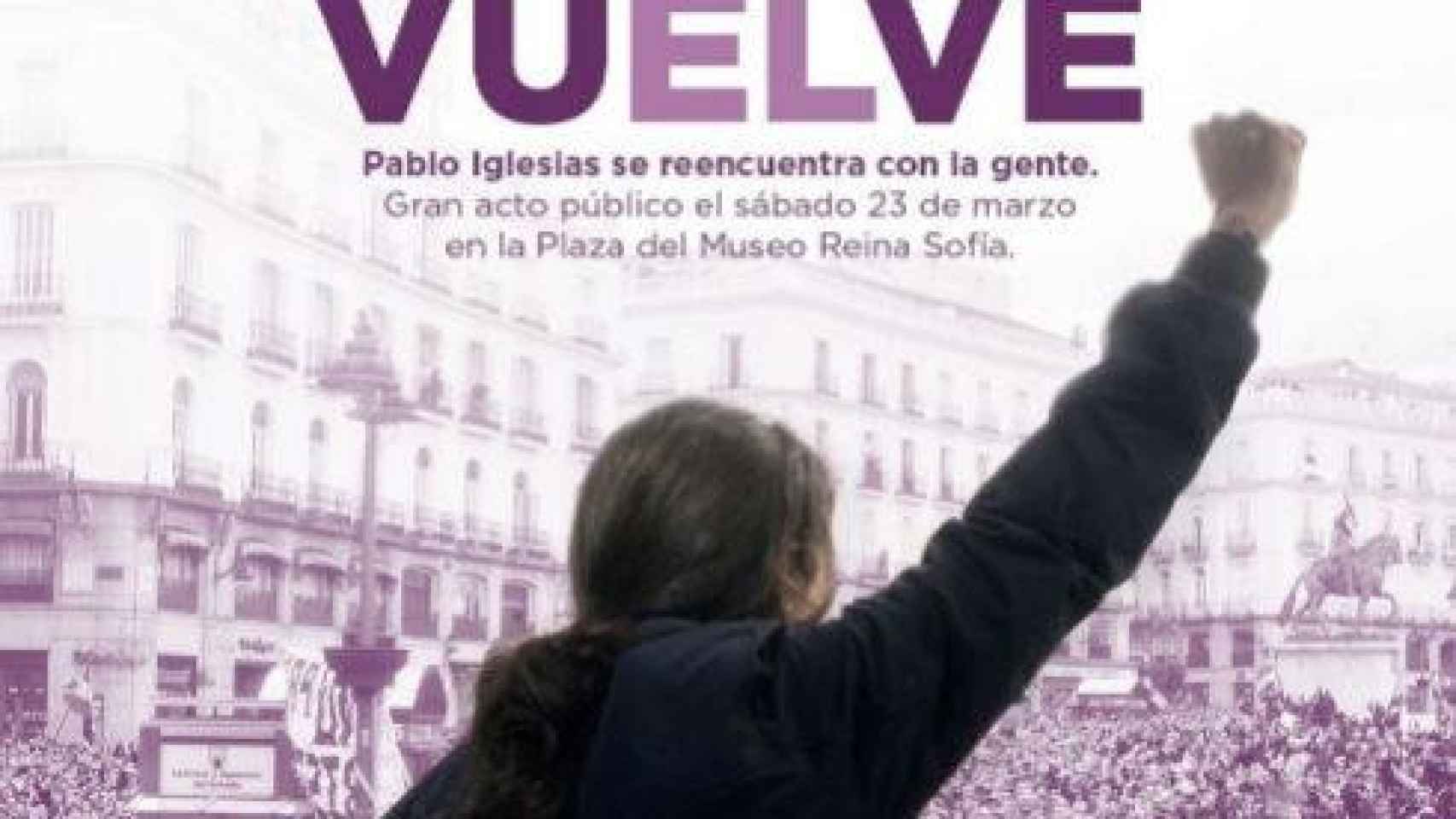 El polémico cartel de Pablo Iglesias