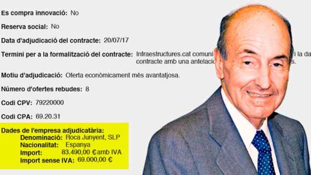 El abogado Miquel Roca y el último contrato adjudicado a su despacho por la Generalitat / CG