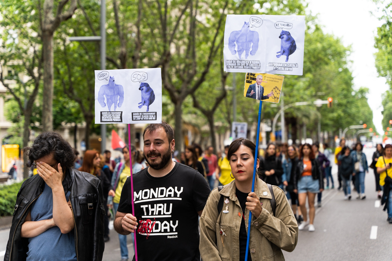 Manifestación profesores del curso 2021-2022, un curso escolar marcado por el conflicto laboral / LUIS MIGUEL AÑÓN (CG)