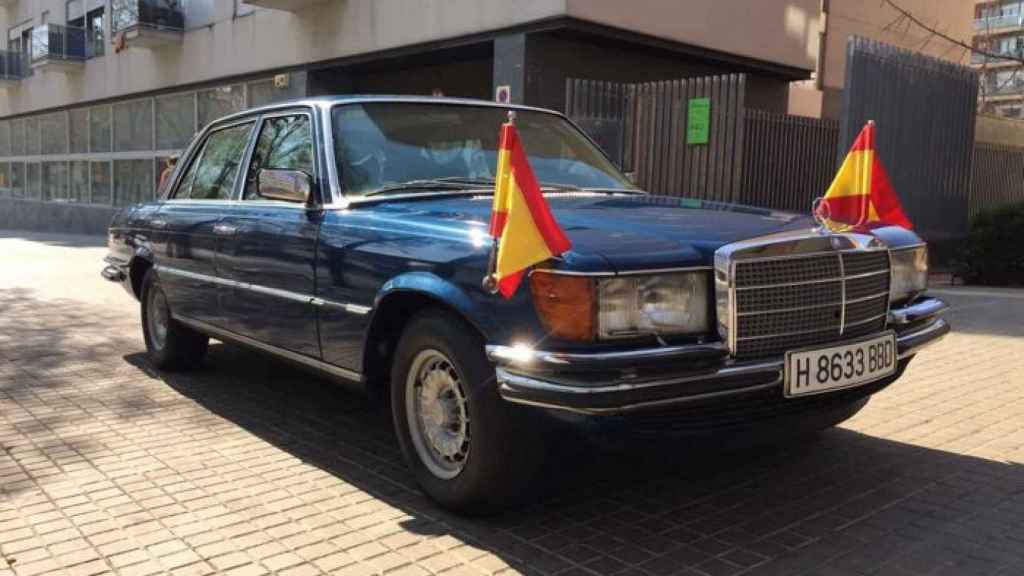 El Mercedes real blindado, tal como lo mostraba la casa de subastas en su web