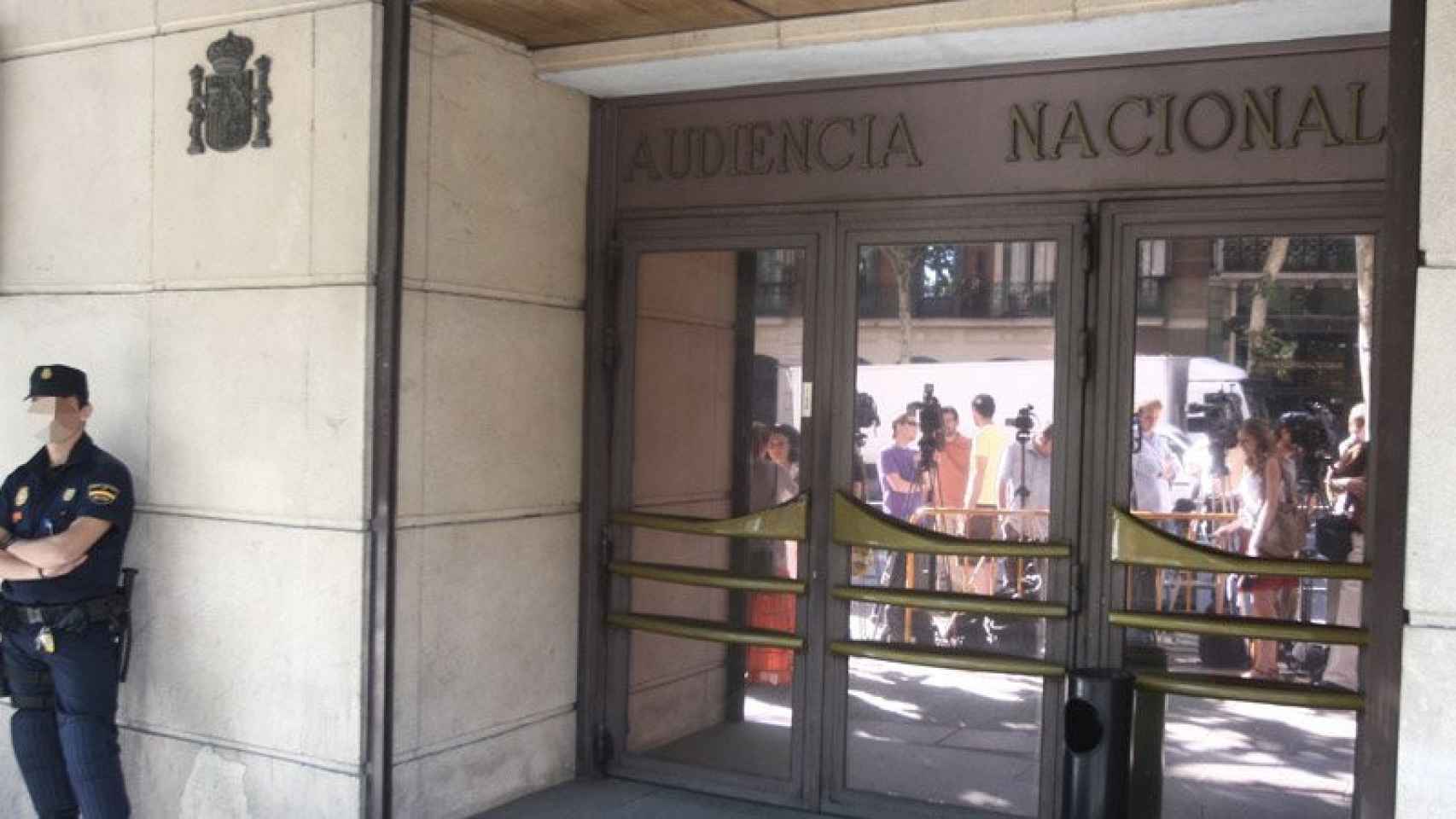 Entrada de la Audiencia Nacional, que tantos casos de violencia machista ha juzgado