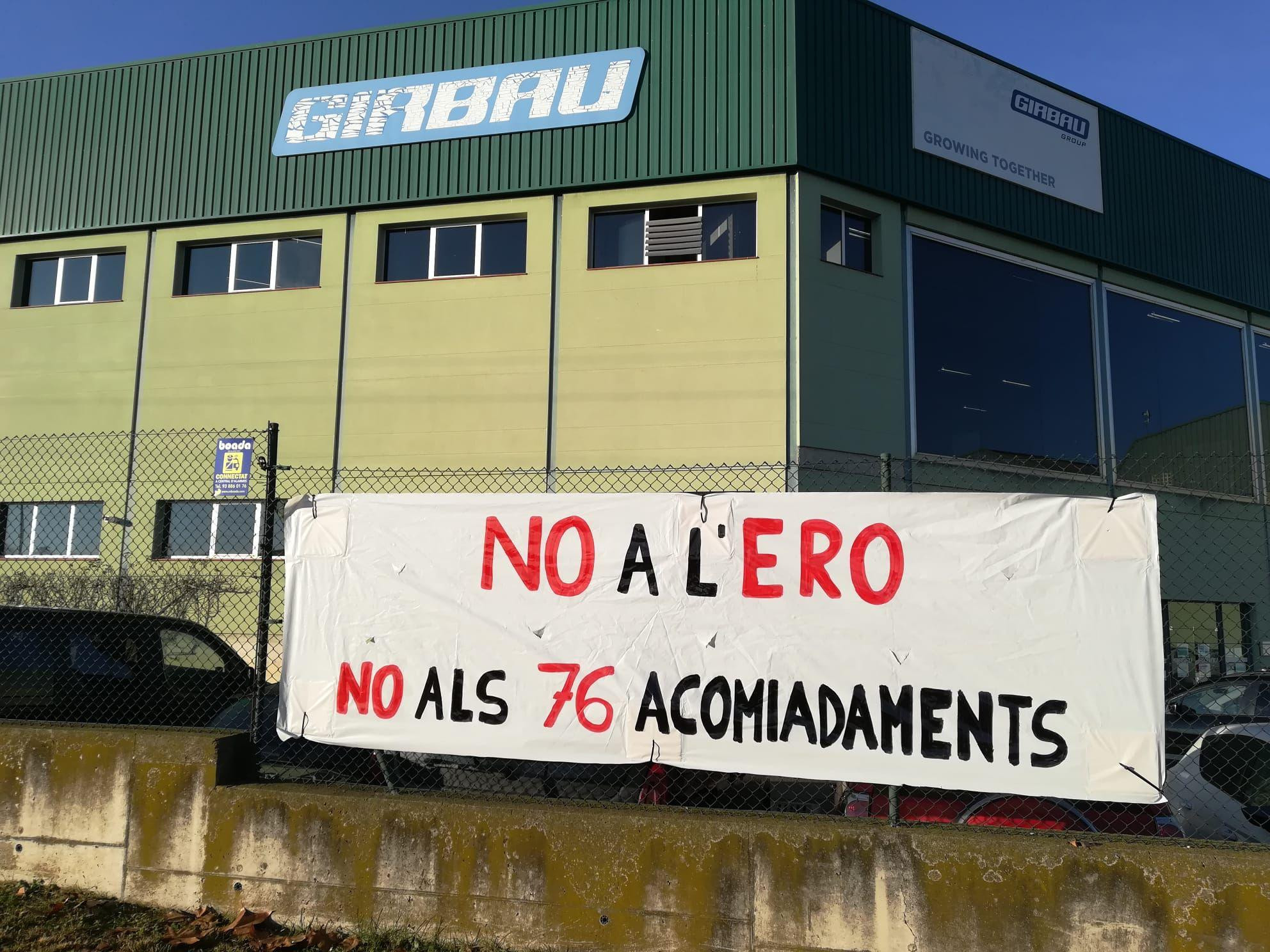 Protesta contra el ERE de Girbau / TWITTER