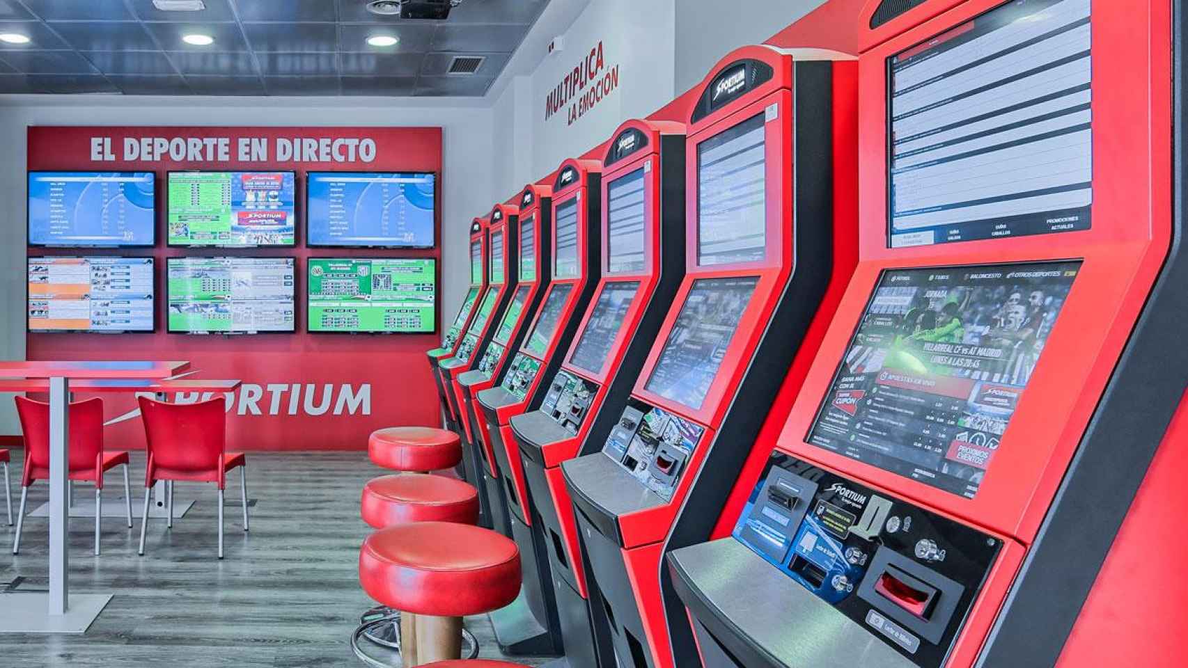 Imagen de una de las instalaciones de apuestas y juego Sportium, líder del sector