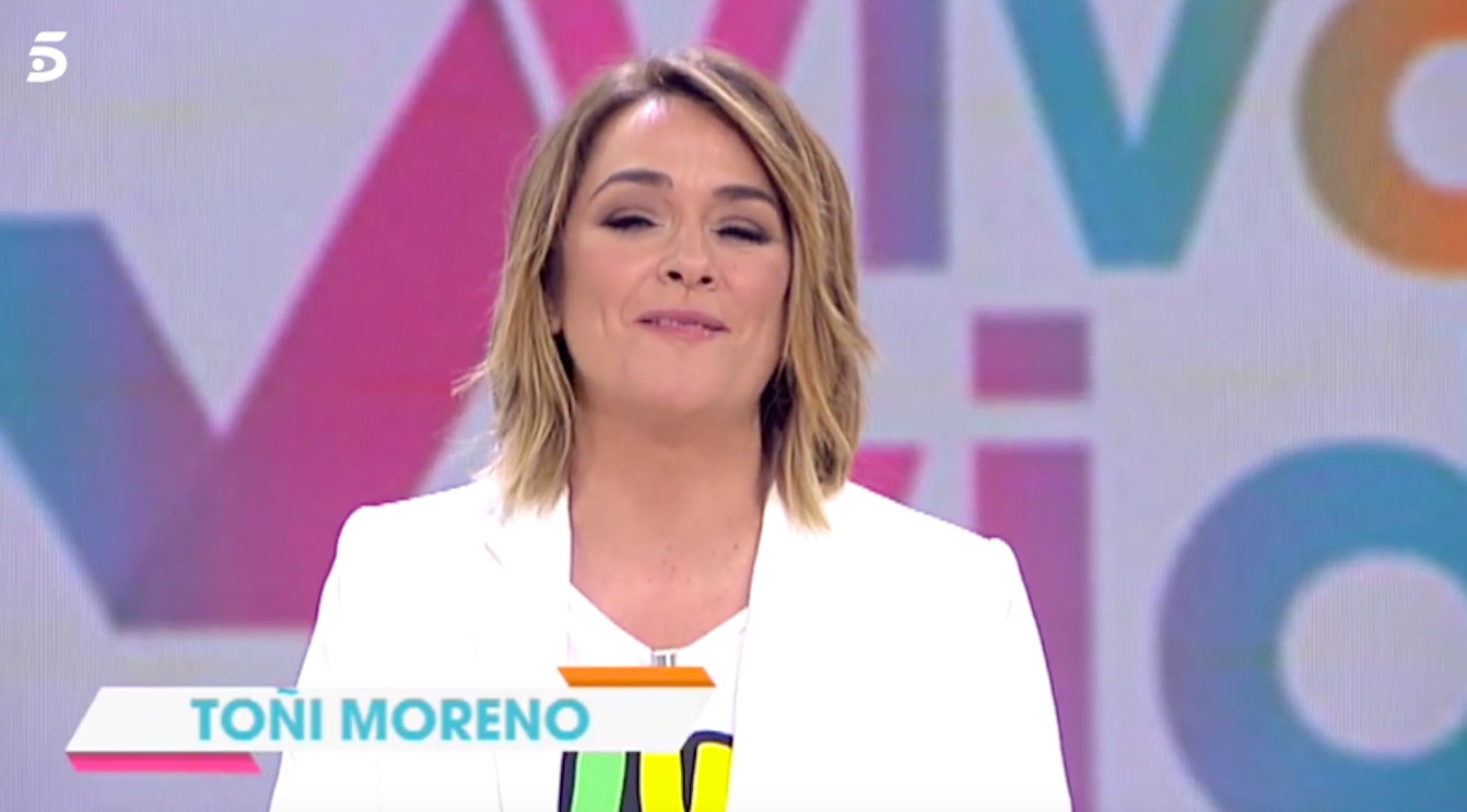 Toni Moreno presentando 'Viva la vida' por primera vez en mayo del 2017 / MEDIASET