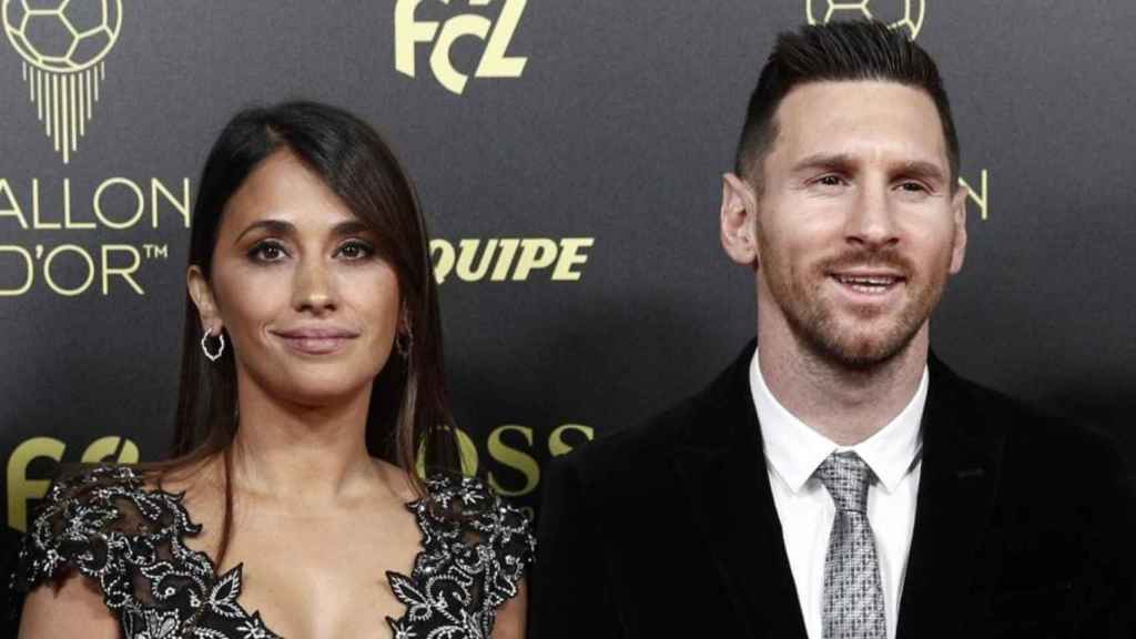 Antonella Roccuzzo y Leo Messi