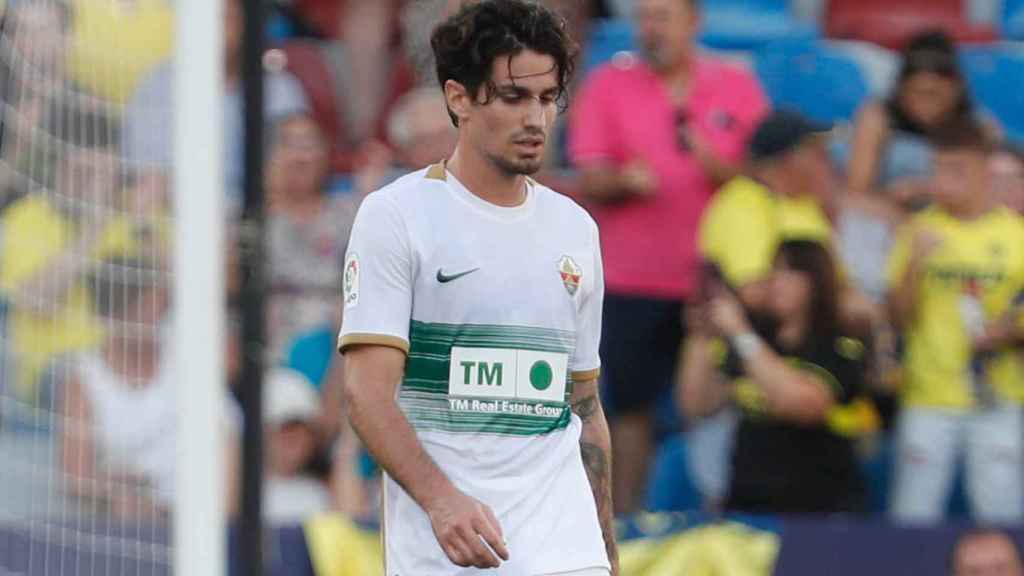 Collado, en un partido con el Elche / DAZN