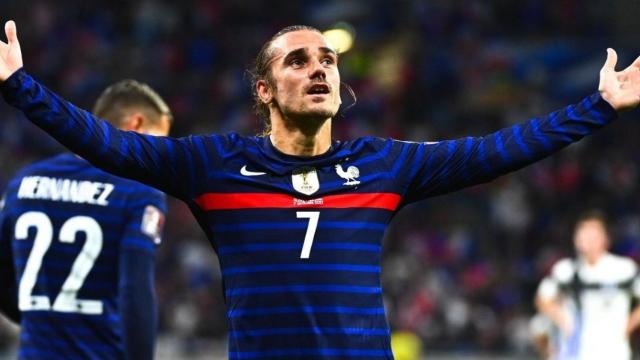 Griezmann celebrando uno de sus goles con Francia / FFF