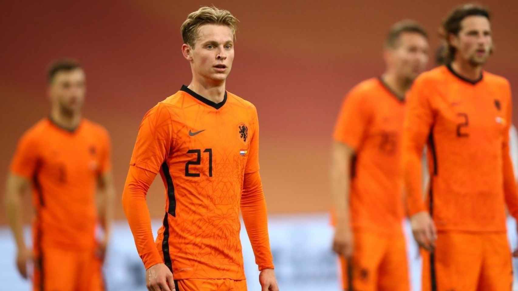 De Jong, en un partido del parón de selecciones con Holanda | EFE