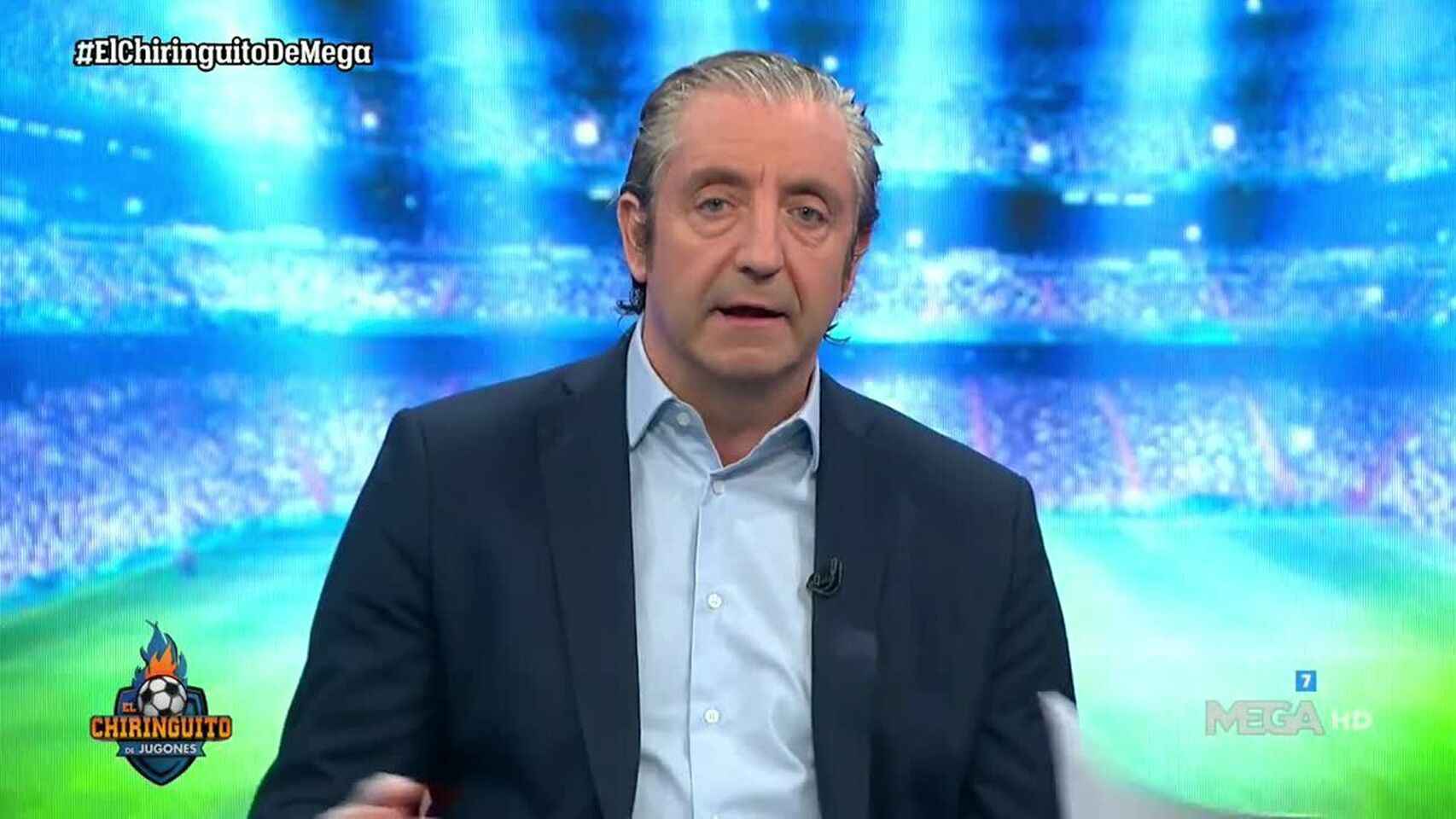 Una foto de Josep Pedrerol durante el programa 'El Chiringuito de Jugones' / MEGA