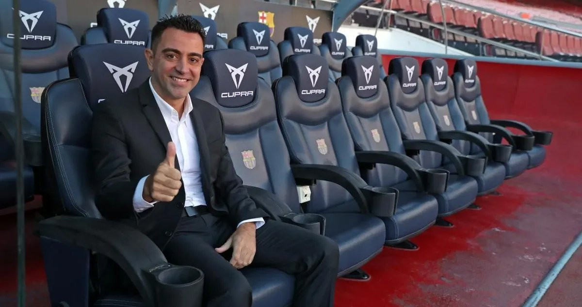 Xavi Hernández, en su presentación como entrenador del Barça / FCB