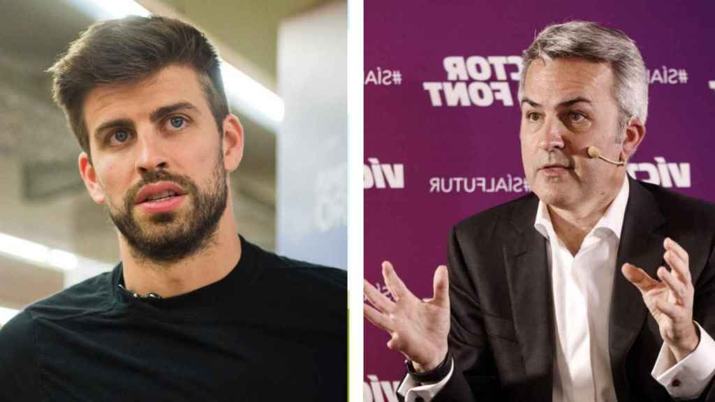 Piqué y Víctor Font, en un montaje | Culemanía