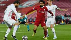 Salah, en una acción ante el Real Madrid | EFE