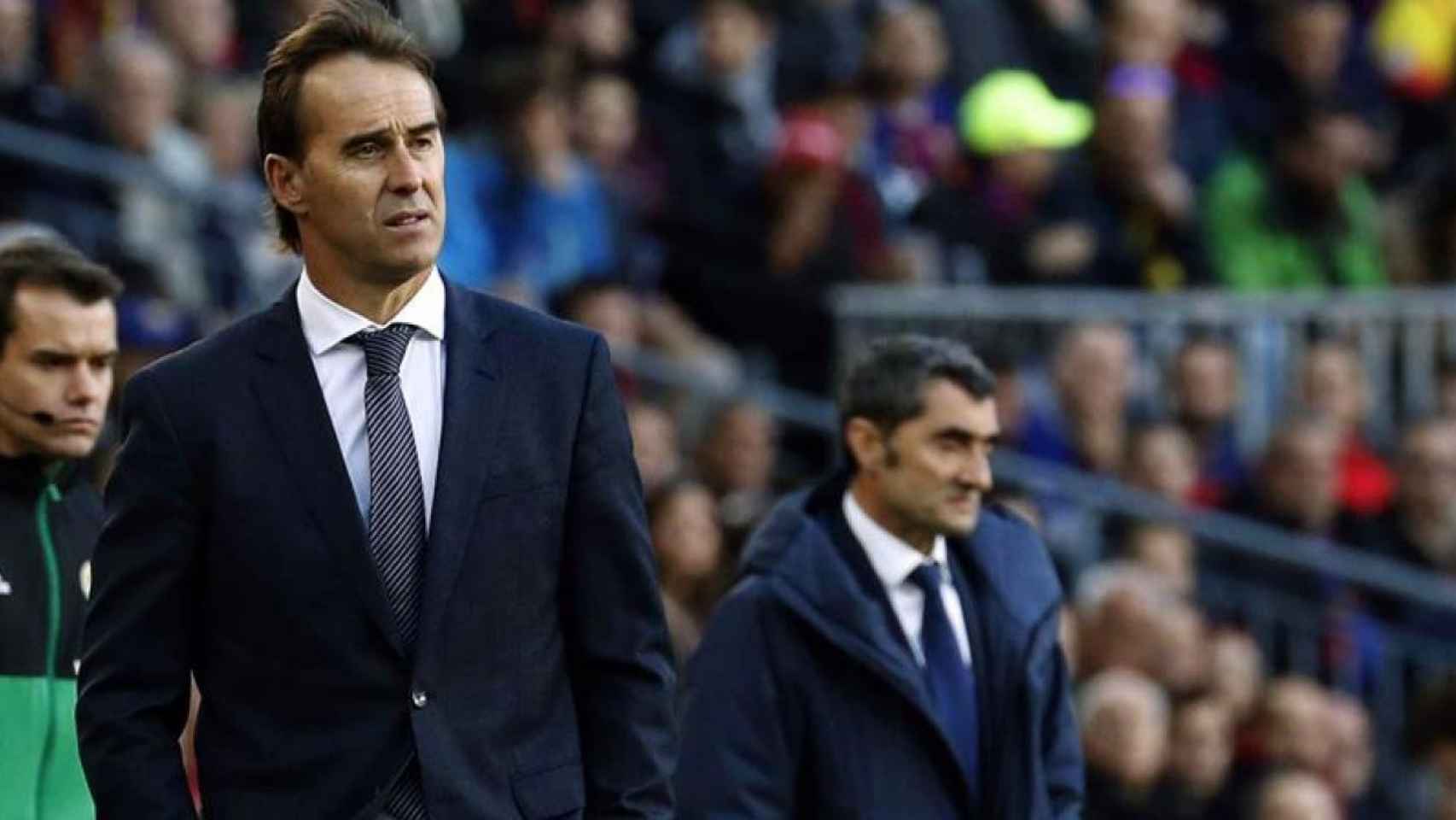 Julen Lopetegui en un Barça - Real Madrid / EFE