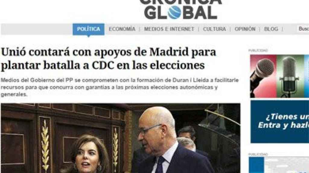 'Unió contará con apoyos de Madrid para plantar batalla a CDC en las elecciones'