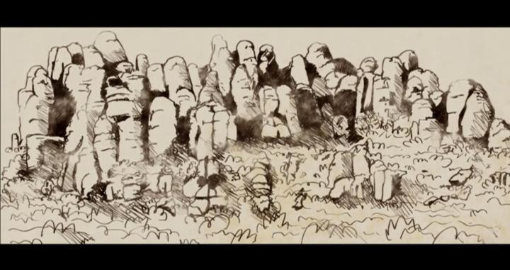 Captura del documental donde se aprecia el dibujo de Montserrat / TV3