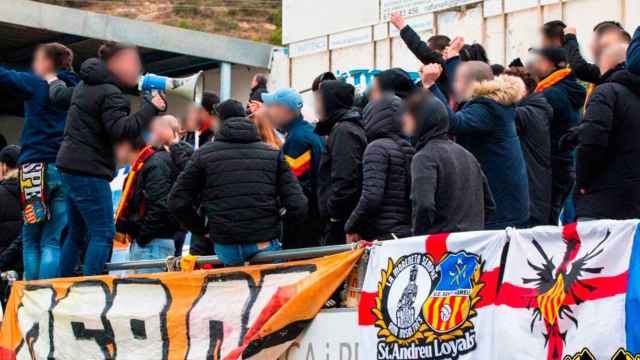 Los Desperdicis, aficionados más radicales de la Unió Esportiva Sant Andreu (UESA) / Cedida