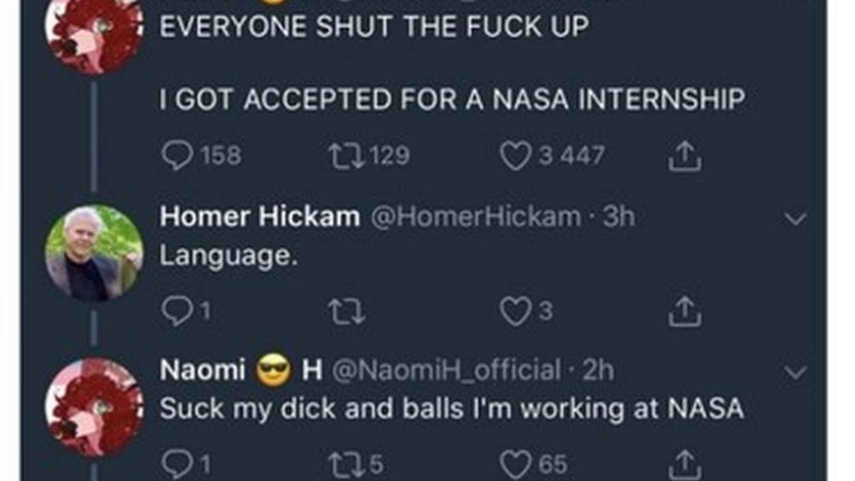 Una becaria es despedida de la NASA por instultar en Twitter a quien no debía / TWITTER