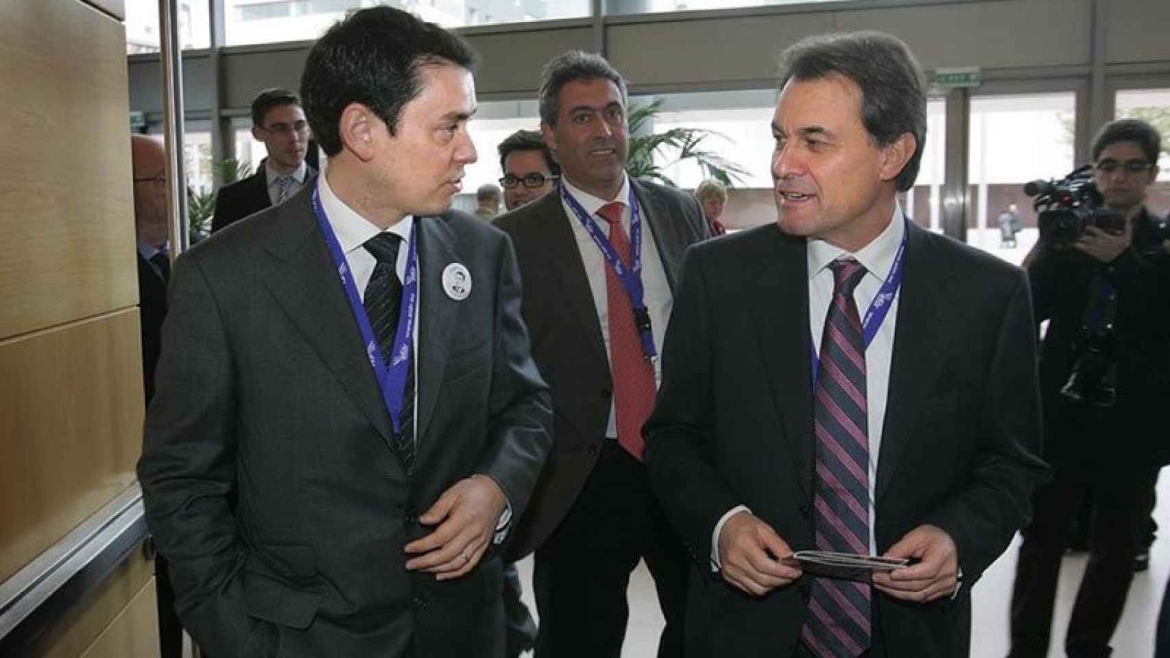 Marc Guerrero (CDC) junto al ex 'president' Artur Mas / CG