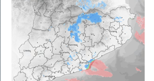 Las zonas afectadas por la nieve / METEOCAT