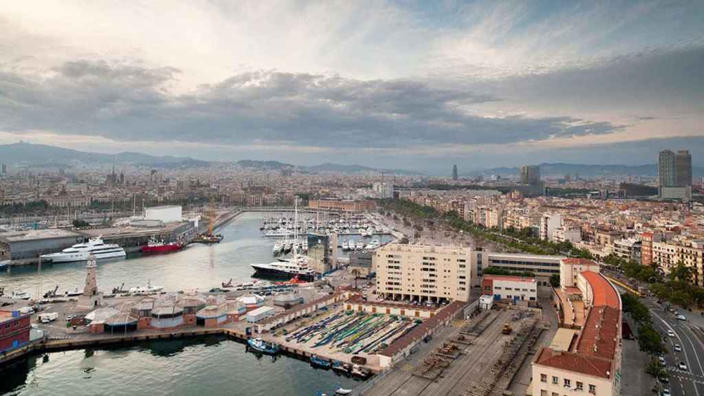 Imagen aérea de Marina Barcelona 92 y Marina Port Vell / CG