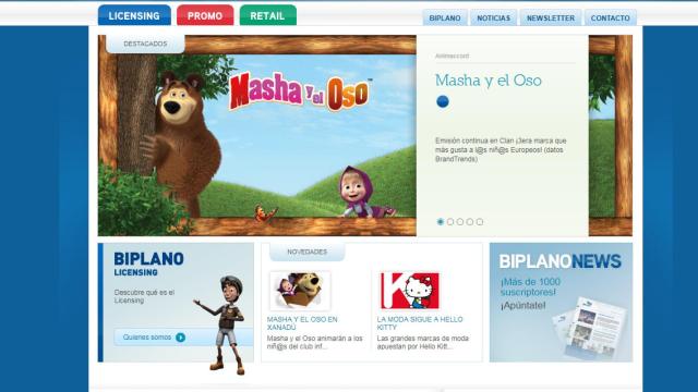 Captura de la web de Biplano Licensing, una de las quiebras empresariales de la primera semana de 2019 / CG
