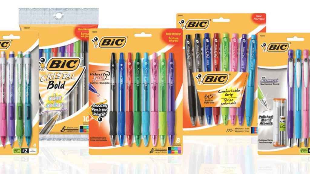 Boligrafos de la marca Bic