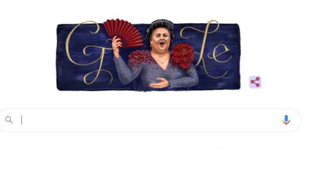El 'doodle' que Google ha dedicado a Montserrat Caballé / CG