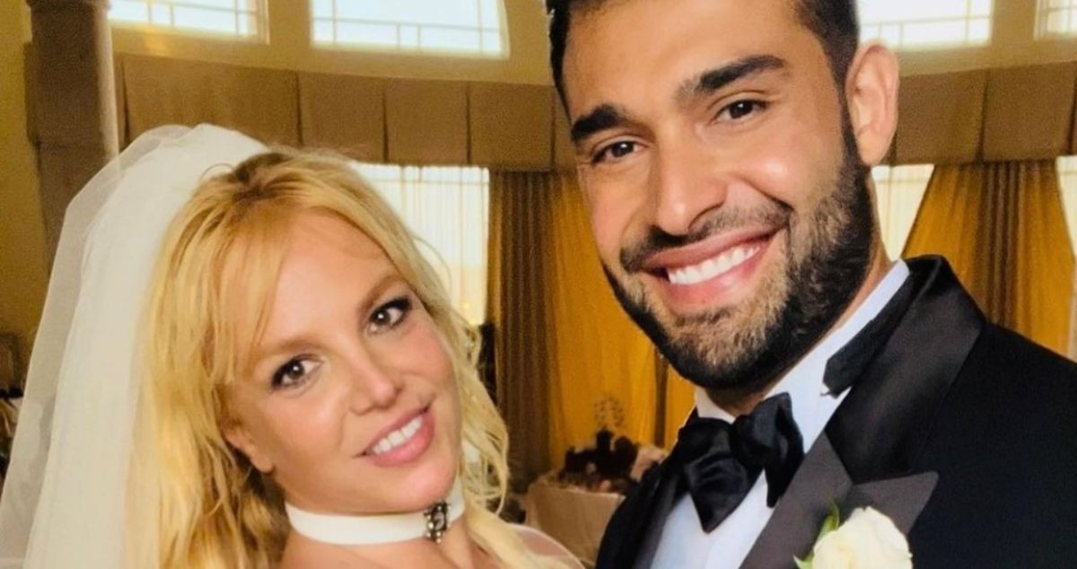 Britney Spears en su boda con Sam / INSTAGRAM