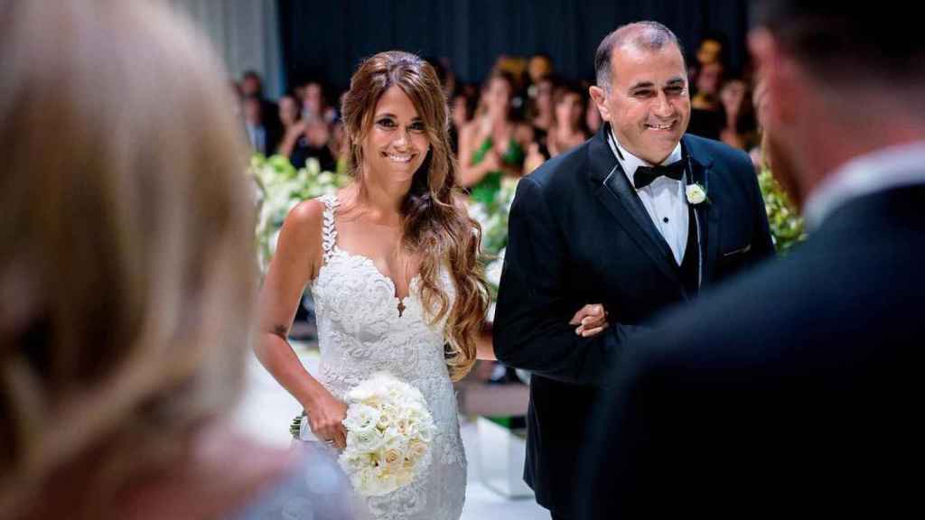 Antonella Roccuzzo espléndida en el día de su boda