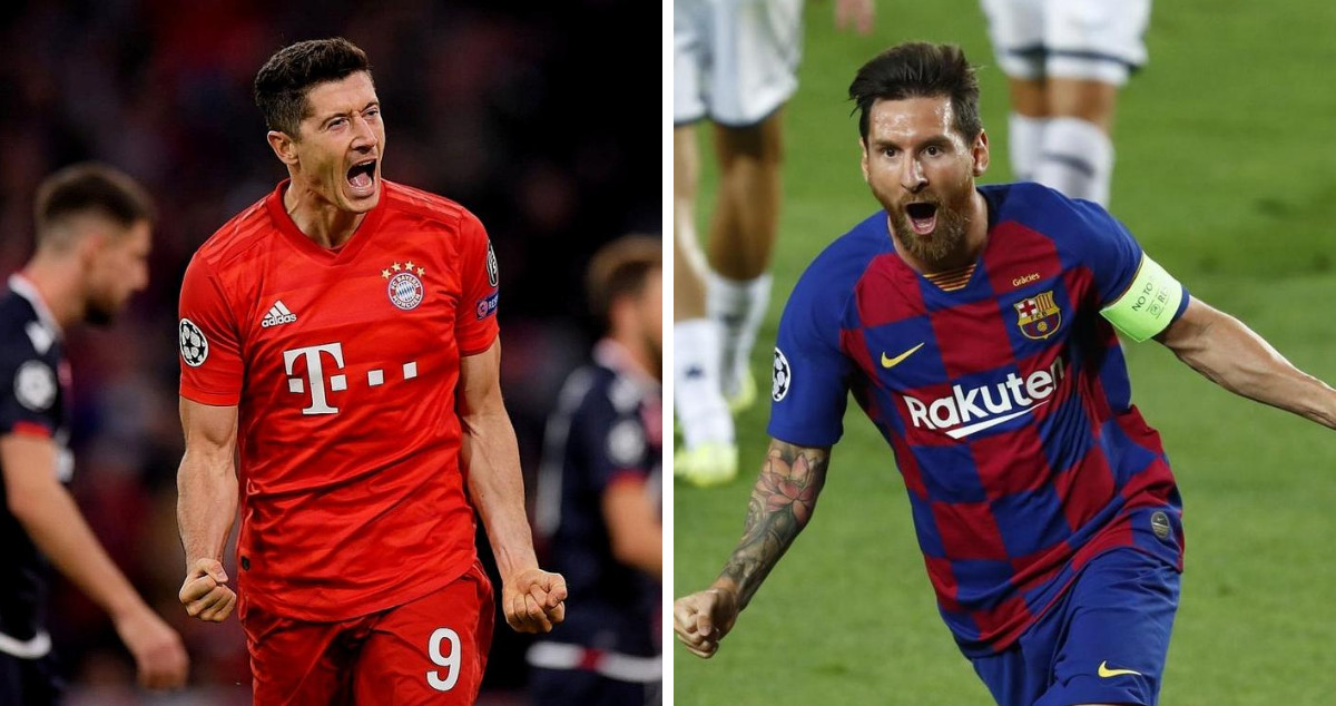 Lewandowski y Messi en un fotomontaje de Culemanía / Culemanía