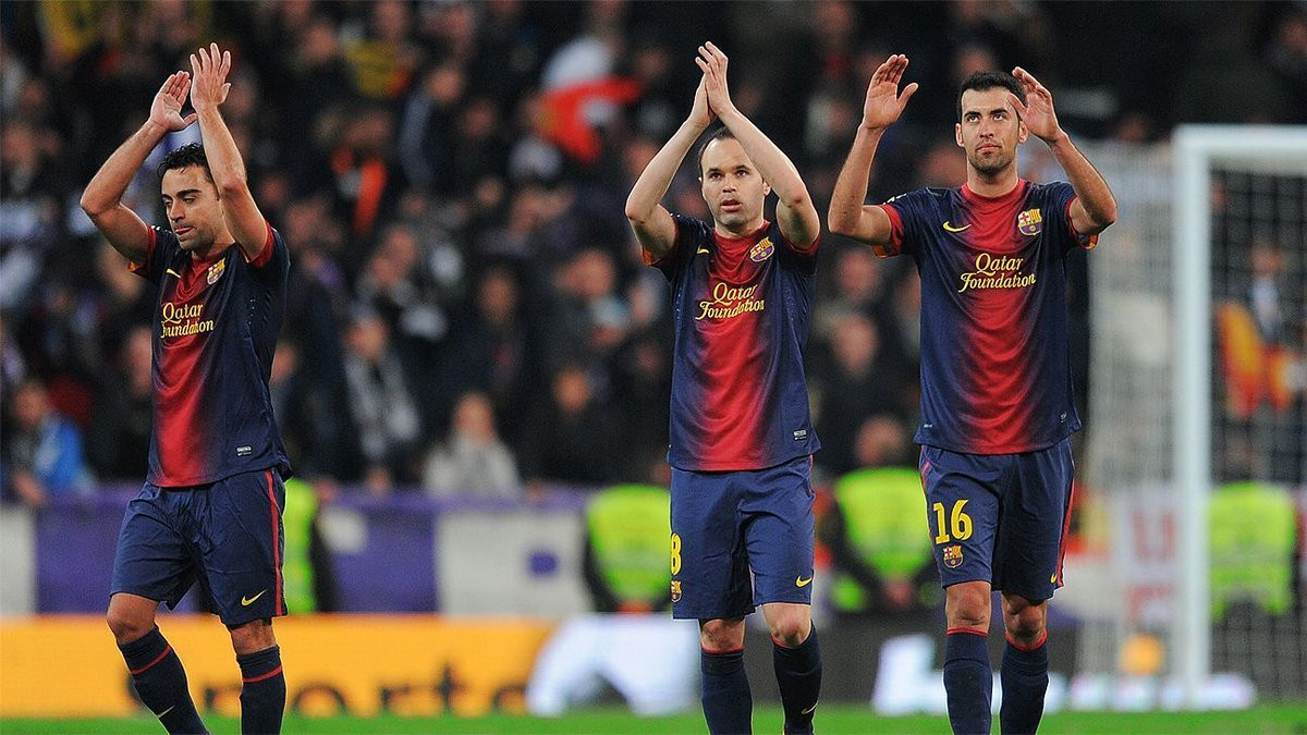 Imagen de Busquets, Xavi e Iniesta / FC Barcelona