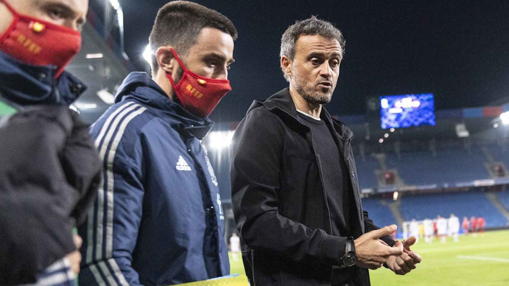 Luis Enrique en el partido contra Suiza / EFE