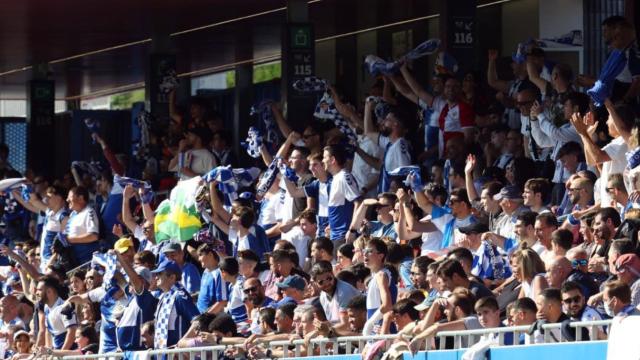 Afición del Sabadell en el Johan Cruyff, el estadio donde juega el Barça B / CE SABADELL