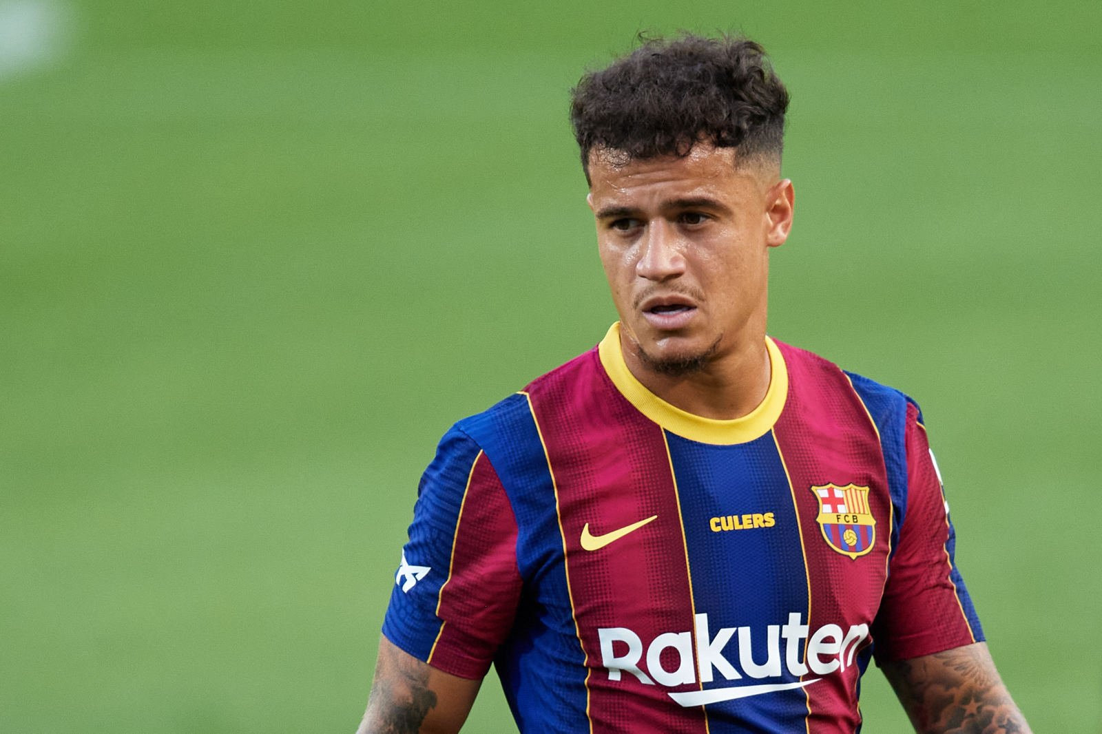 Coutinho, en un partido con el Barça / EFE