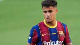 Coutinho, en un partido con el Barça / EFE