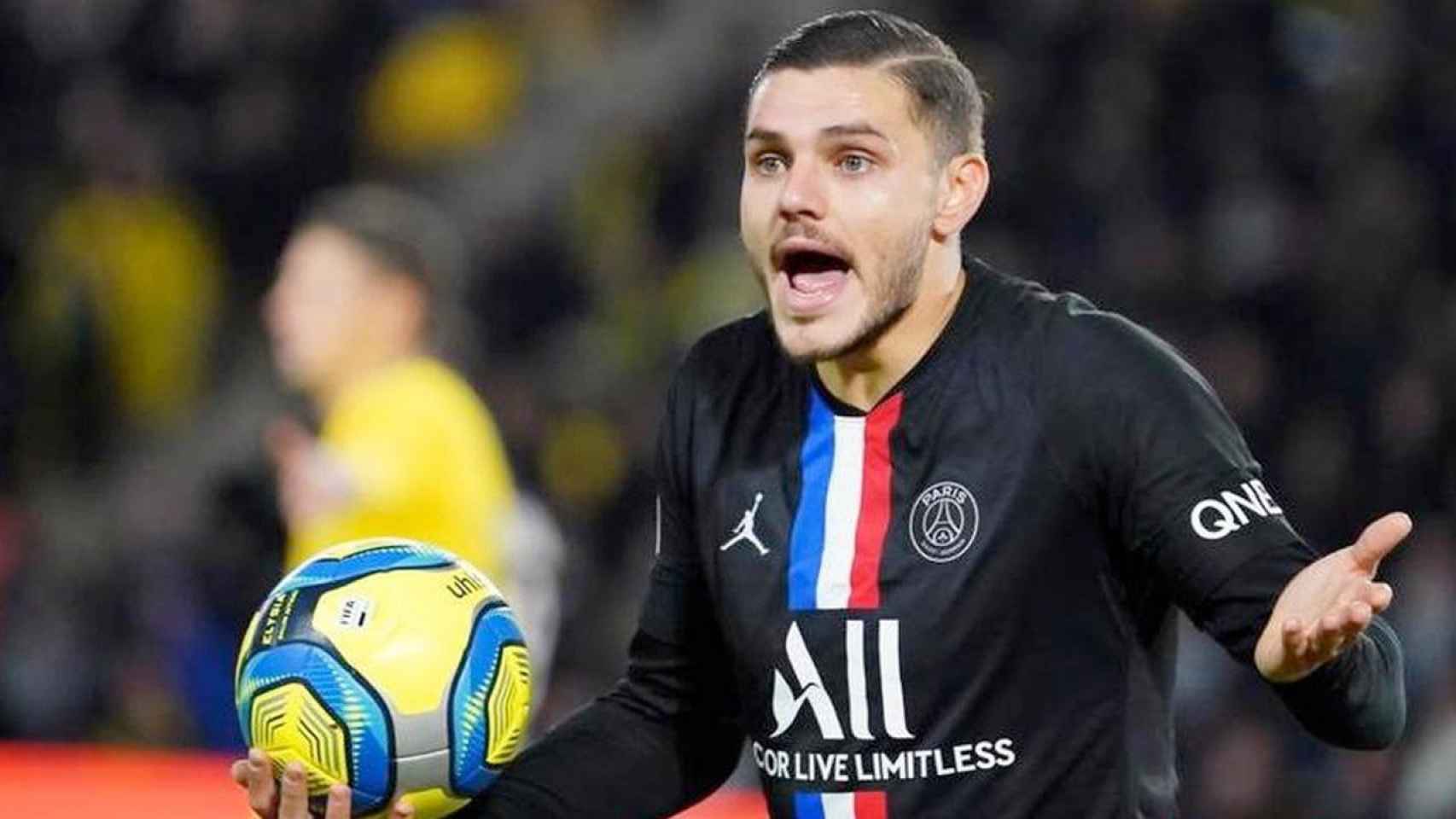 Mauro Icardi en un partido con el PSG / EFE