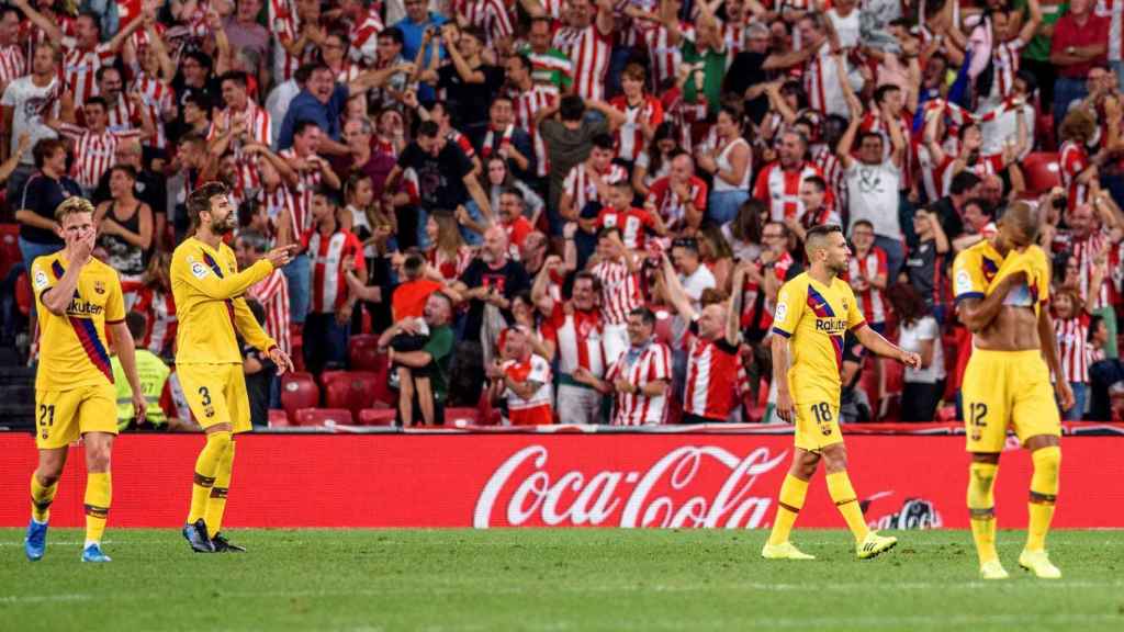 Rafinha lamenta el gol de Aduriz / EFE